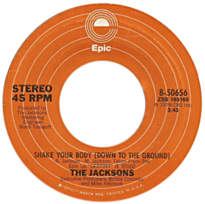 Shake Your Body (Down to the Ground) — Single Sleeve